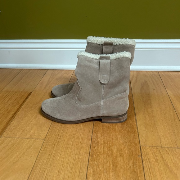 Sole Society Taupe Shearling Winter Boots - Picture 3 of 3